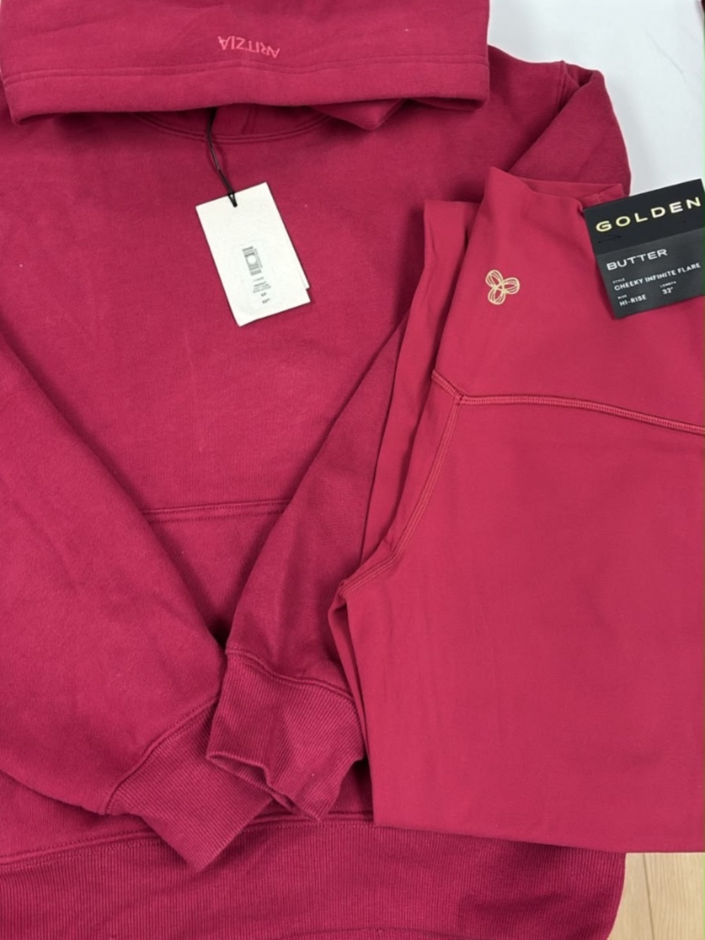 NWT aritzia juicy rose set
